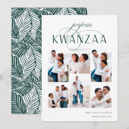 Joyous Flourish | 6 Photo Collage Kwanzaa Julkort