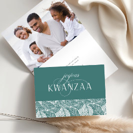 Joyous Flourish | Insida Fotovikt Kwanzaa Helgkort