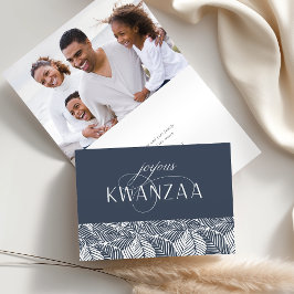 Joyous Flourish | Insida Fotovikt Kwanzaa Helgkort