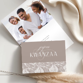 Joyous Flourish | Insida Fotovikt Kwanzaa Helgkort