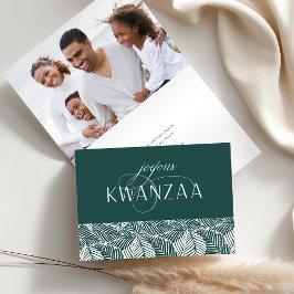 Joyous Flourish | Insida Fotovikt Kwanzaa Helgkort