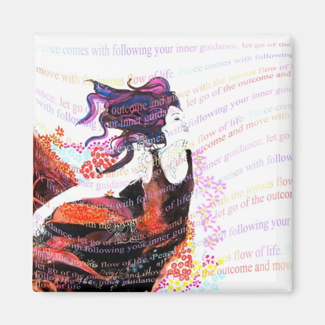 Joyous Flow Magnet, Rebecca Tedder Magnet (Framsidan)