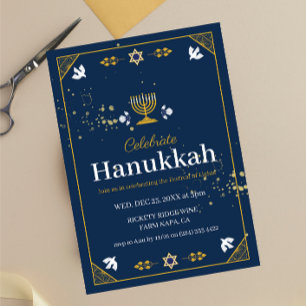 Joyous Hanukkah Firande!" Inbjudningar