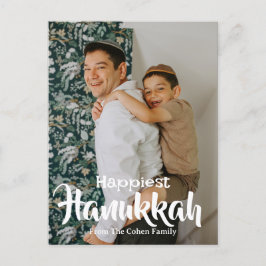 Joyous Hanukkah | Foto på den enkla familjen Hanuk Helg Vykort