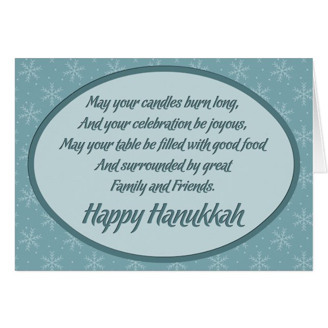 Joyous Hanukkah Hälsningskort (Framsidan Horizontal)
