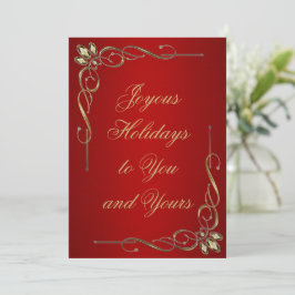 Joyous Helgdagars Julkort