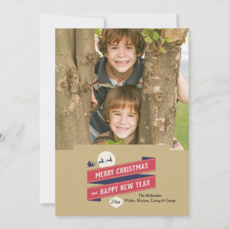 Joyous helgdagfotokort julkort