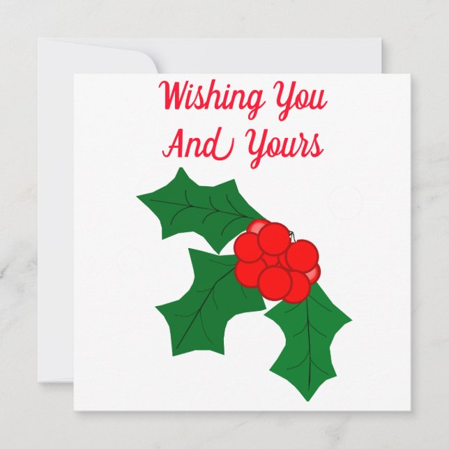 Joyous Julhelg Card Julkort (Framsida)