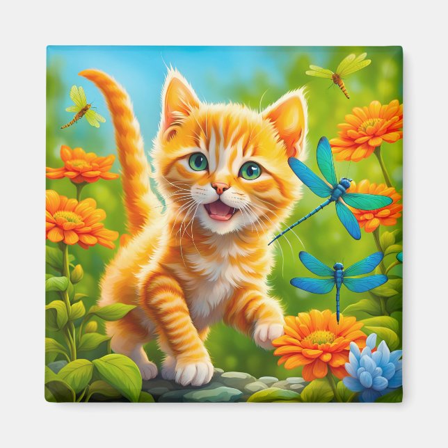Joyous Kitten Magnet (Framsidan)