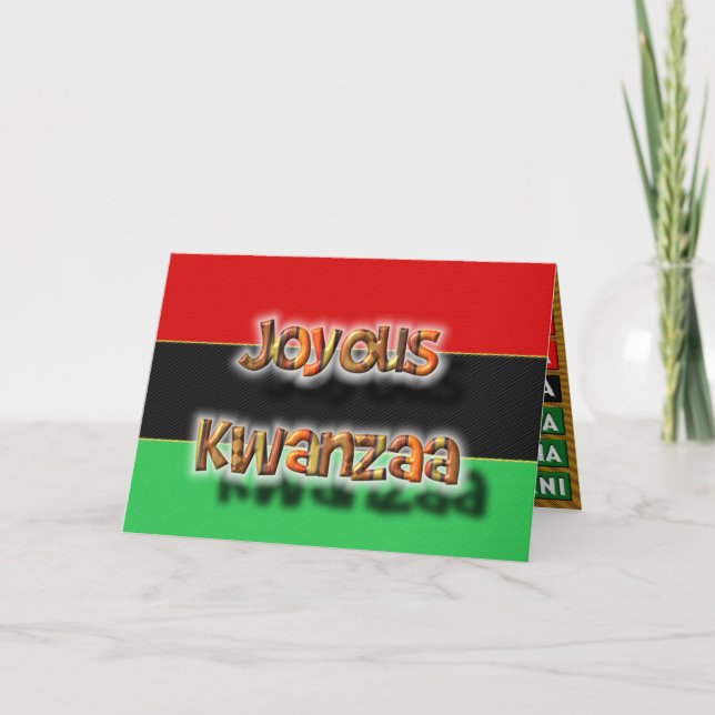 Joyous Kwanza Helgkort (Framsida)
