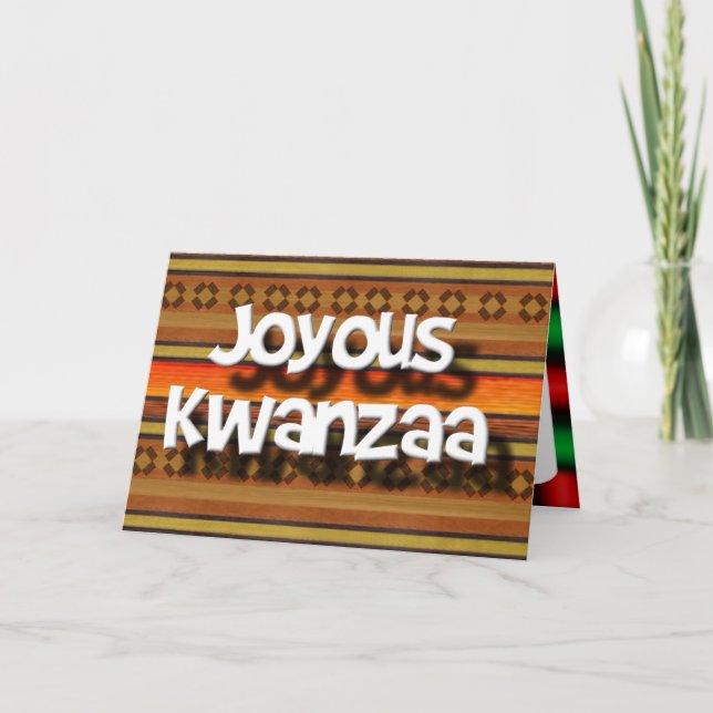 Joyous Kwanzaa Helgkort (Framsida)