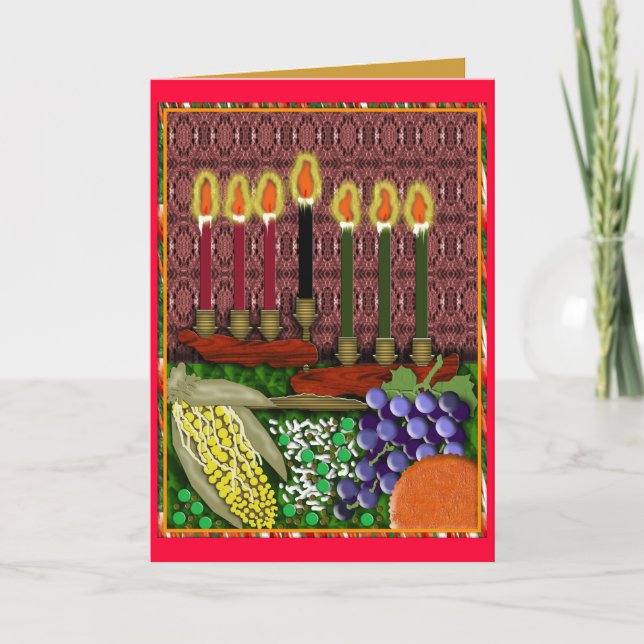 joyous kwanzaa helgkort (Framsida)