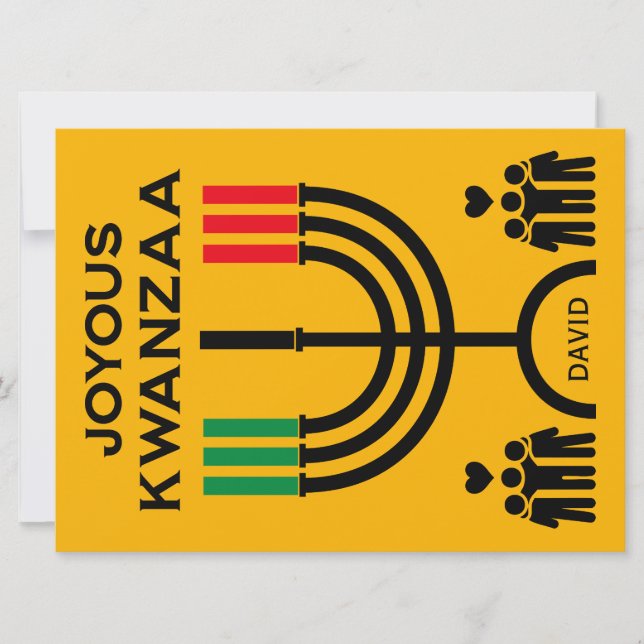 Joyous Kwanzaa Julkort (Framsida)