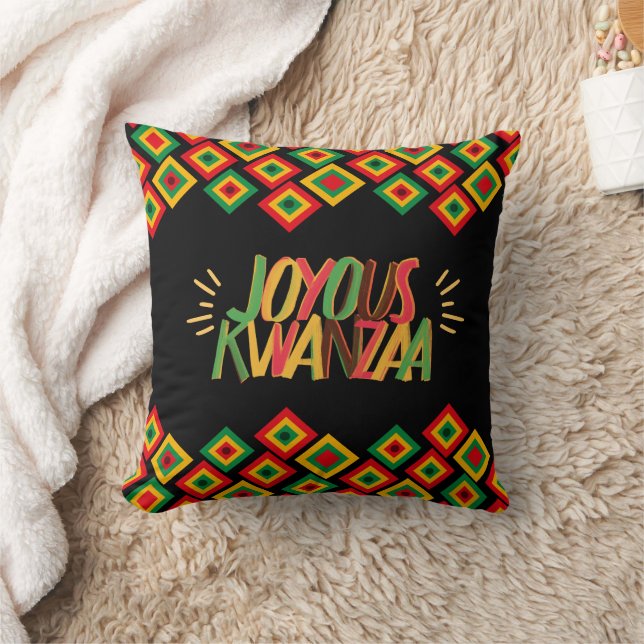 Joyous KWANZAA Kudde (Filt)