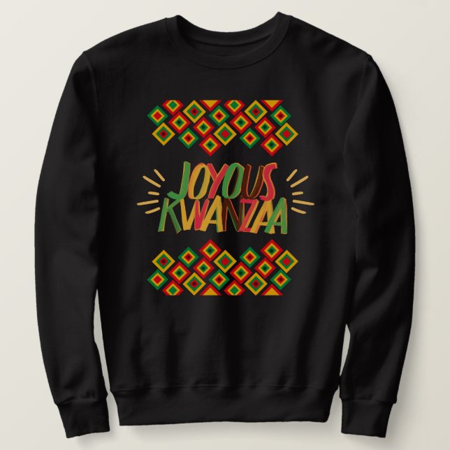 Joyous KWANZAA Lång Ärmad Tröja (Design framsida)