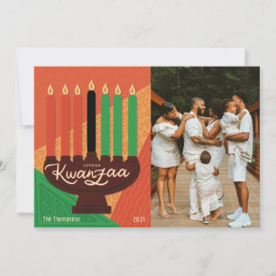 Joyous Kwanzaa Photo Helgdag Design Julkort