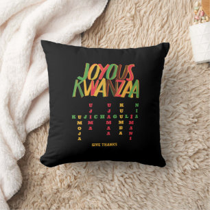 Joyous KWANZAA Principles Crossword Kudde