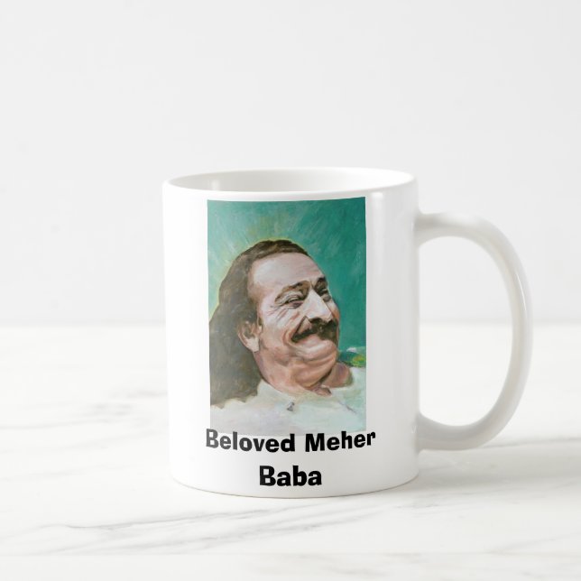 Joyous Meher Baba, älskad Meher Baba Kaffemugg (Höger)