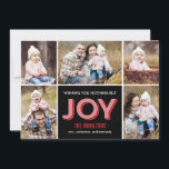 Joyous Moments Helgdag Collage Photo Card Julkort<br><div class="desc">Fira säsongen med detta moderna och snyggt helgdag kort från Berry Berry Sweet. Besök WWW.BERRYBERRYSWEET.COM om du vill ha mer av vår snyggt-helgdag.</div>