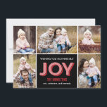 Joyous Moments Helgdag Collage Photo Card Julkort<br><div class="desc">Fira säsongen med detta moderna och snyggt helgdag kort från Berry Berry Sweet. Besök WWW.BERRYBERRYSWEET.COM om du vill ha mer av vår snyggt-helgdag.</div>