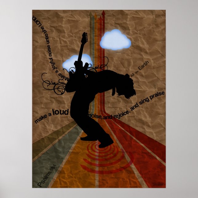 Joyous Noise Psalm 98:4 Poster (Framsidan)