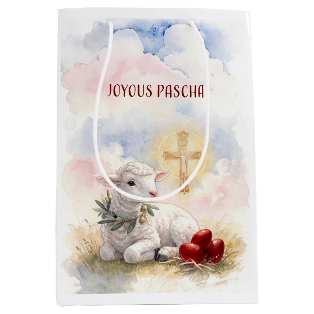 Joyous Pascha Lamb, Red Eggs and Cross (Framsidan)