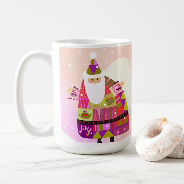 Joyous Santa Mugg (Med munk)