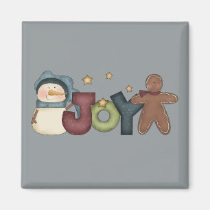 Joyous Snögubbe & Pepparkaksgubbe Magnet