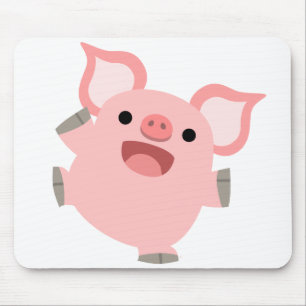 Joyous tecknadgris Mousepad Musmatta