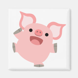 Joyous tecknadgrismagnet magnet