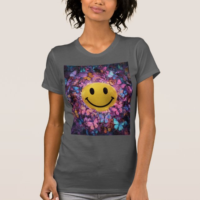 Joyous Transformation — Happiness in Bloom T Shirt (Framsida)