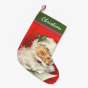 Joyous vintagejultomtenjulstrumpa liten julstrumpa