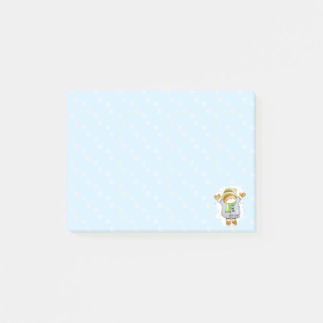 Joyous Winter Cat Post-it Block (Framsida)