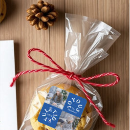 Joyous Yuletide 2 Photo Fyrkantigt Klistermärke