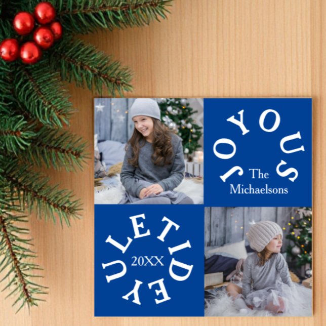 Joyous Yuletide 2 Photo Julkort (Skapare uppladdad)