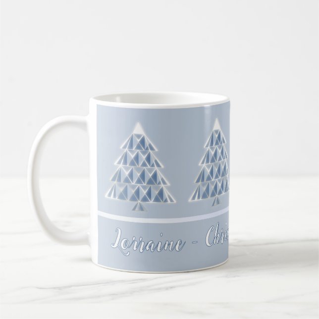 Joyoux Noel Powder Blue Christmas Coffee Mug Kaffemugg (Vänster)