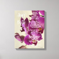 Joys födelseteende, Rosa Orchids för Dikt