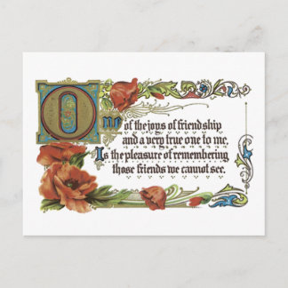 Joys of Vänskap Vykort