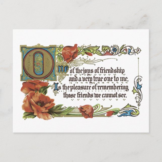 Joys of Vänskap Vykort (Framsida)