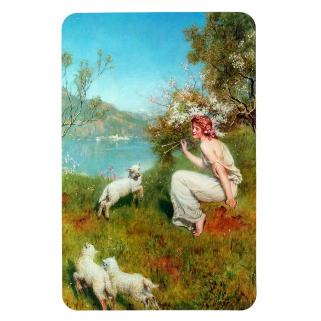 Joys of Vår (av John Collier) Magnet (Vertikal)