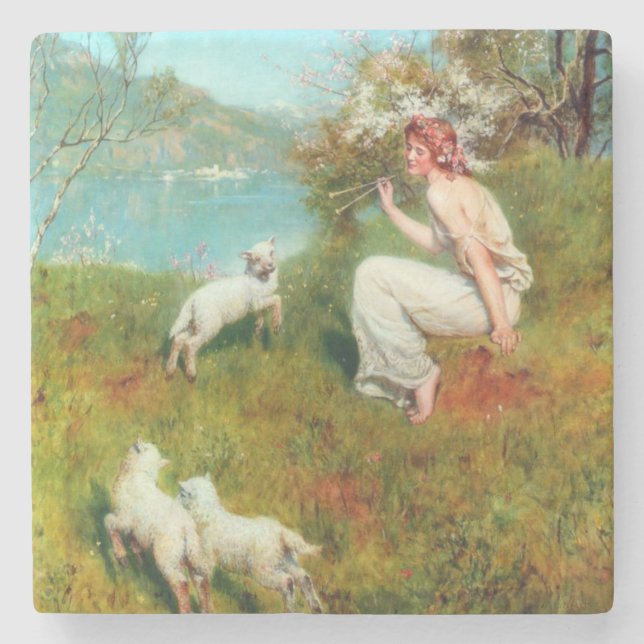 Joys of Vår (av John Collier) Stenunderlägg (Framsidan)