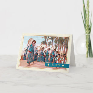 Joys Sång. Fine Art Passover-hälsningskort Kort
