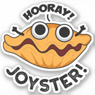 Joyster Funny Glatt Animal Oyster Pun Klistermärken