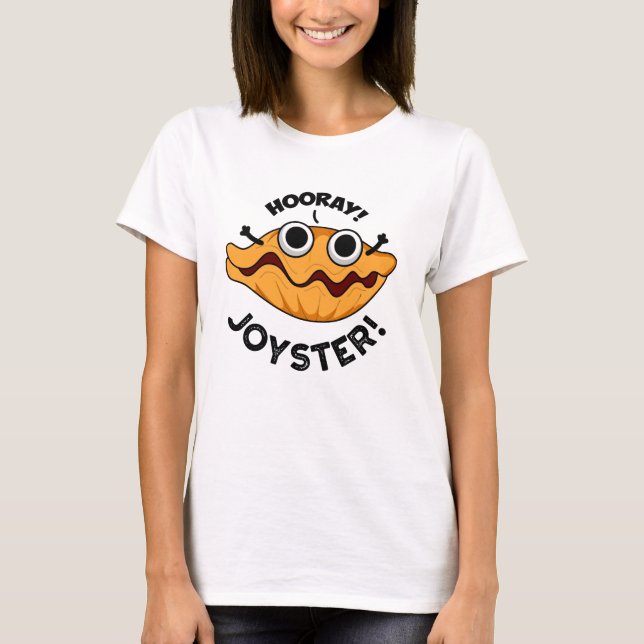 Joyster Funny Glatt Animal Oyster Pun T Shirt (Framsida)