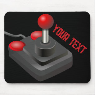 Joystick vintage-videospel old school-reflektor musmatta