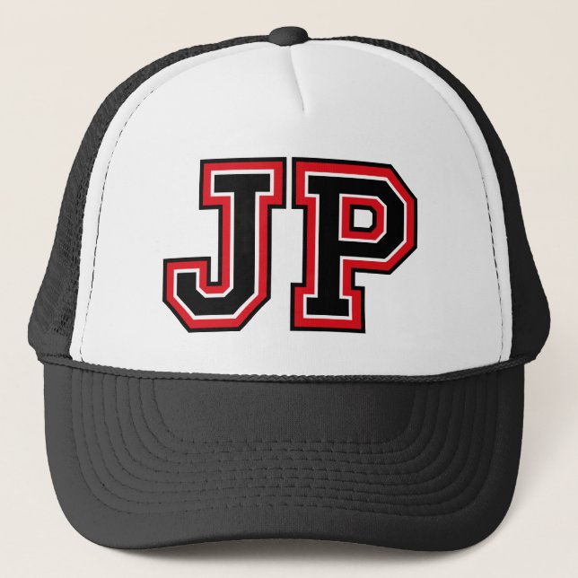 "JP" Monogram Truckerkeps (Framsida)