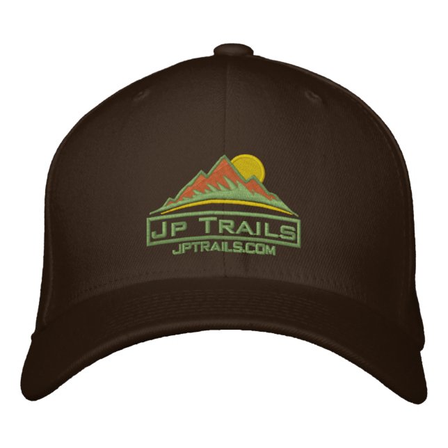 Jp Trails Hat Khaki logotyp Broderad Keps (Framsida)