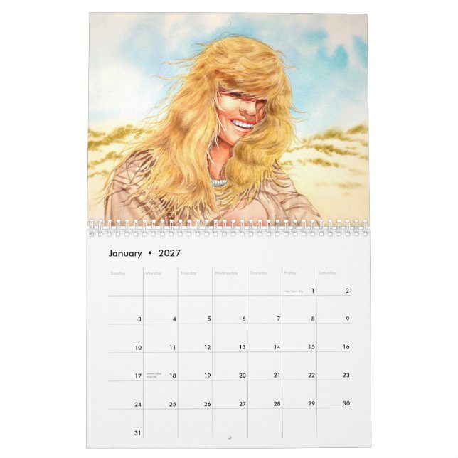 Jpec för KAFFEGRINDER, konst av, Sonya, 2011 Kalender (Jan 2027)