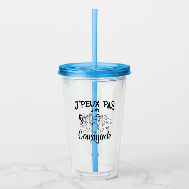  j'peux pas j'ai cousinade take away mugg (Framsida)