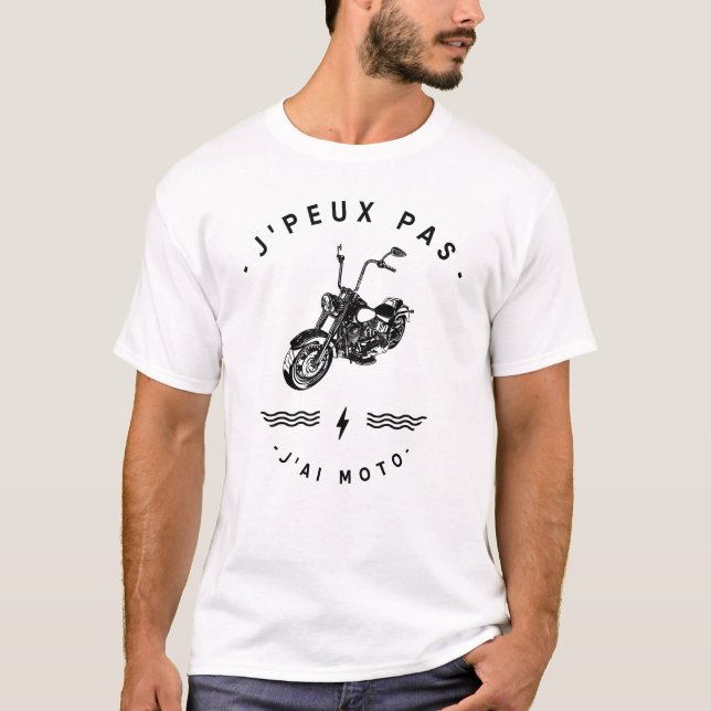 J'peux pas j'ai moto t shirt (Framsida)